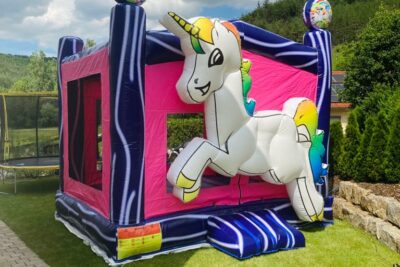 Bild 1 Hüpfburg Einhorn